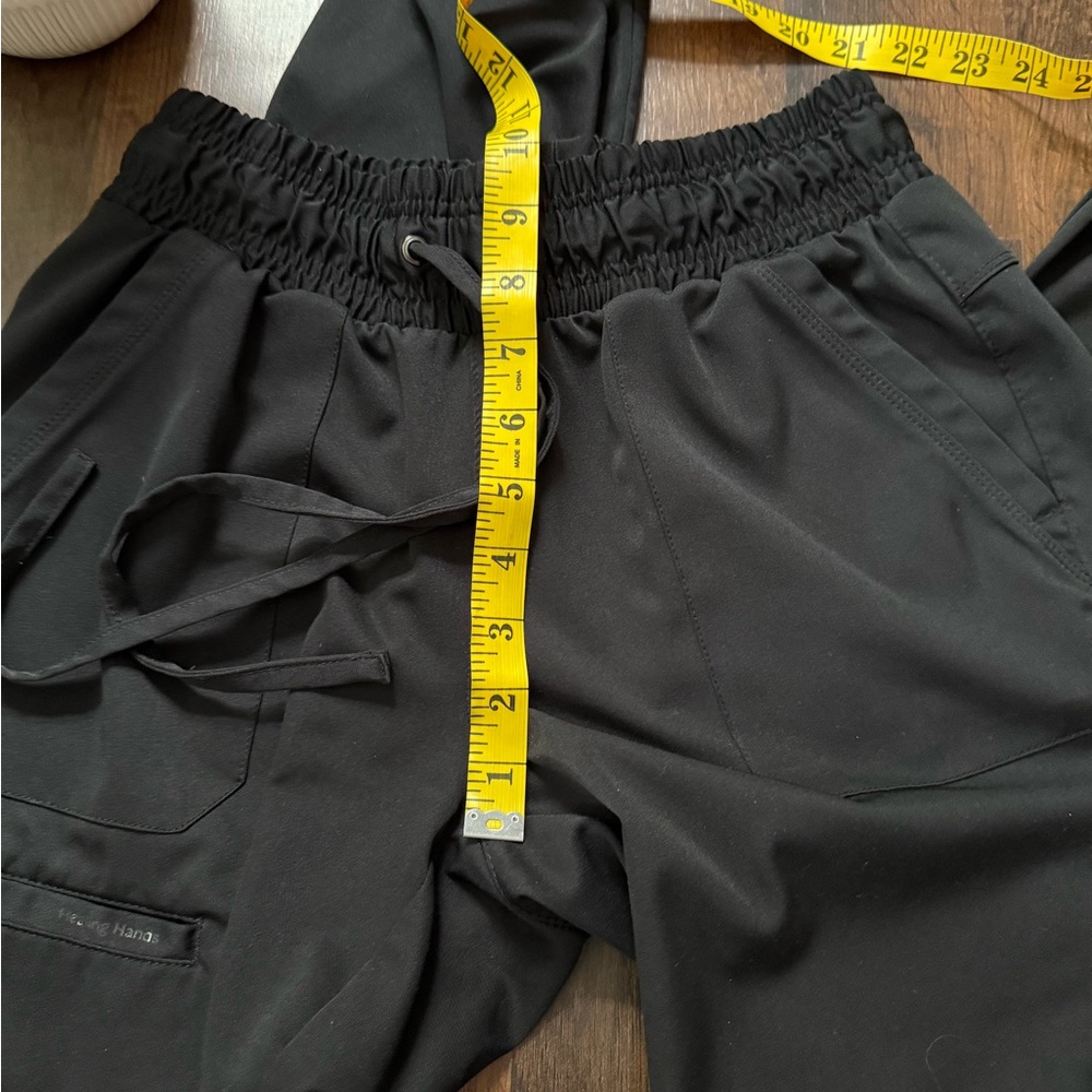 Healing Hands Black Jogger Scrubs - Picture 4 of 7